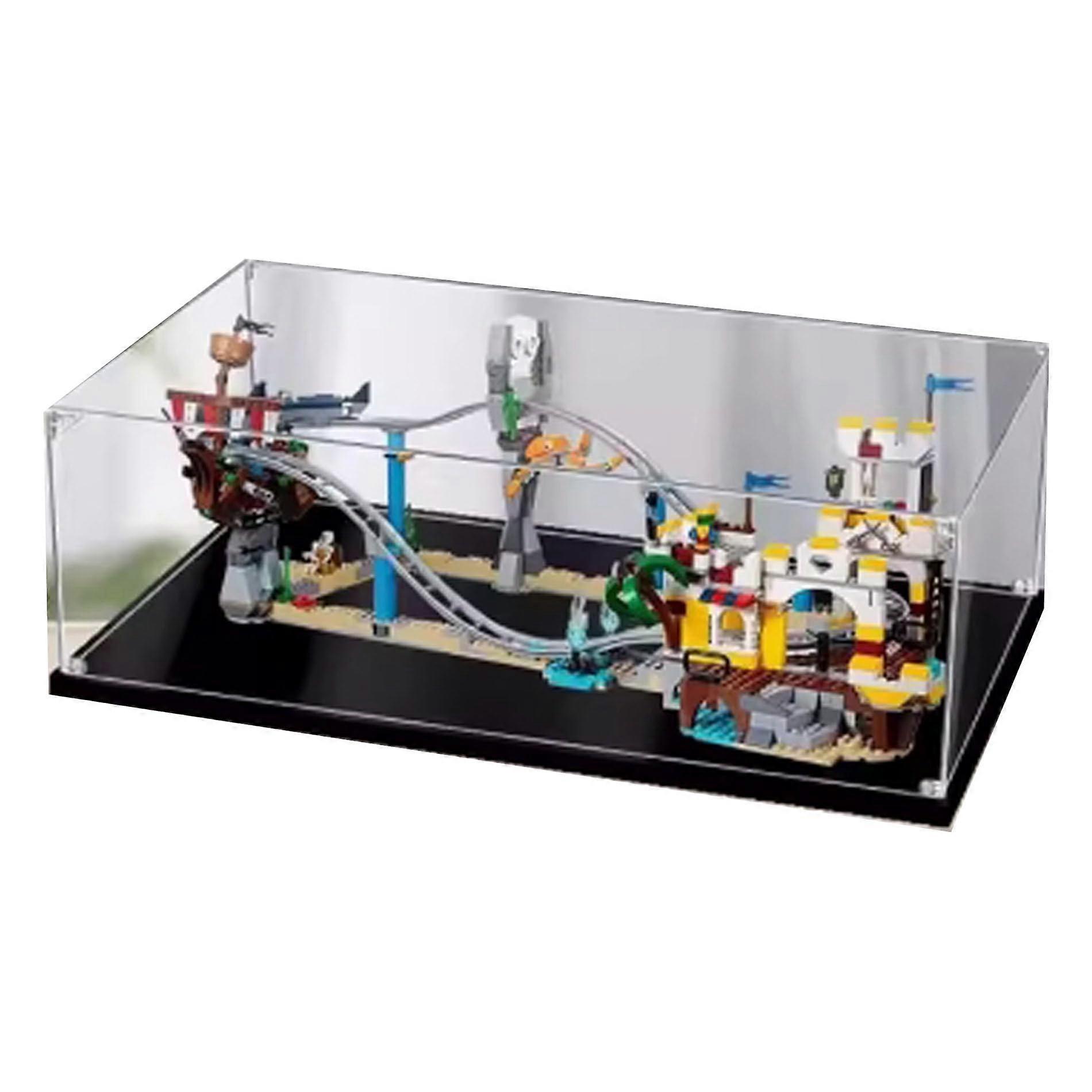 Acrylic Display Case for  31084 Roller Coaster, Dustproof Clear Box with 360° Viewing