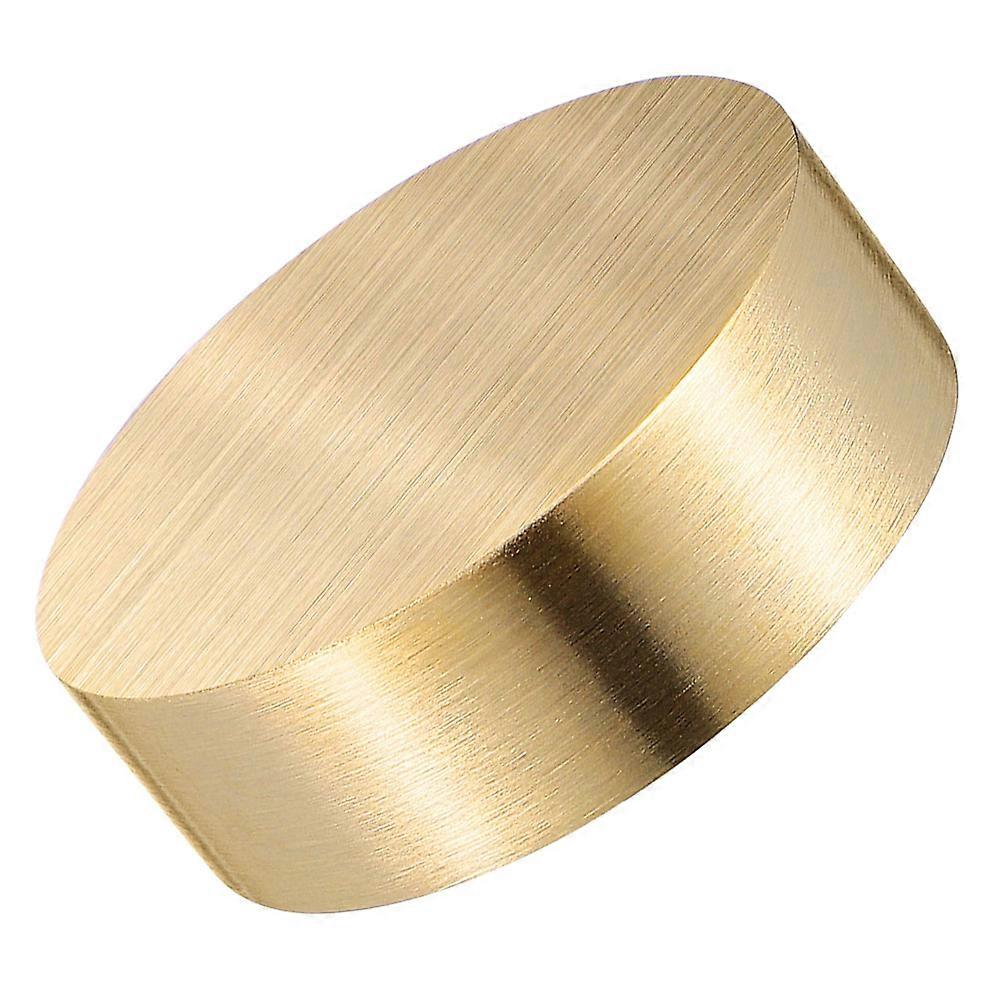 Calligraphy Brass Paperweight for Writing Use Solid Round Desk Accessory