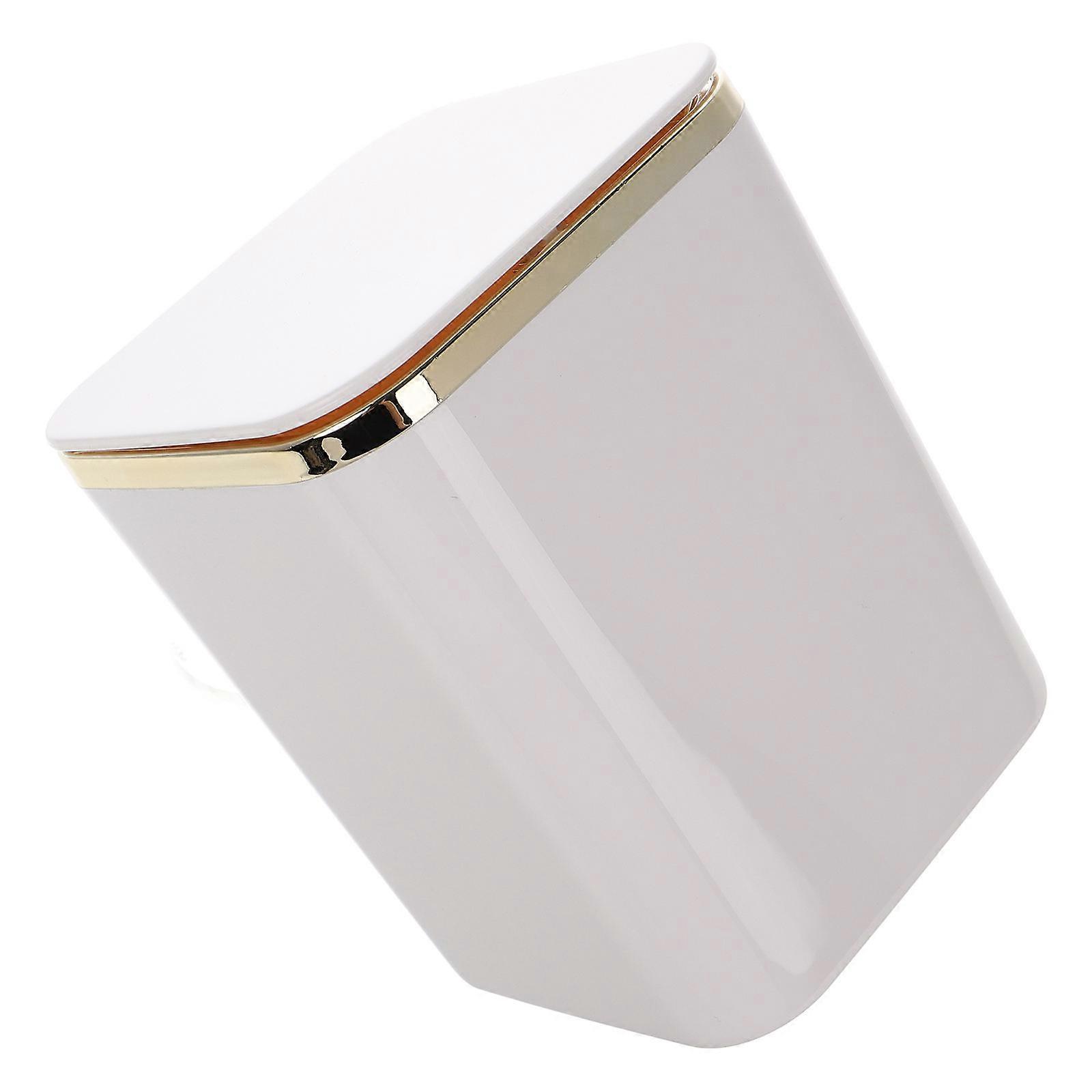 Desktop Trash Can Square Trash Container for Home Use