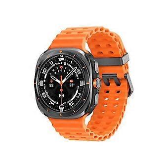 Smartwatch - Samsung - Galaxy Watch Ultra - 47 mm - Titanio - Cinturino in gomma arancione