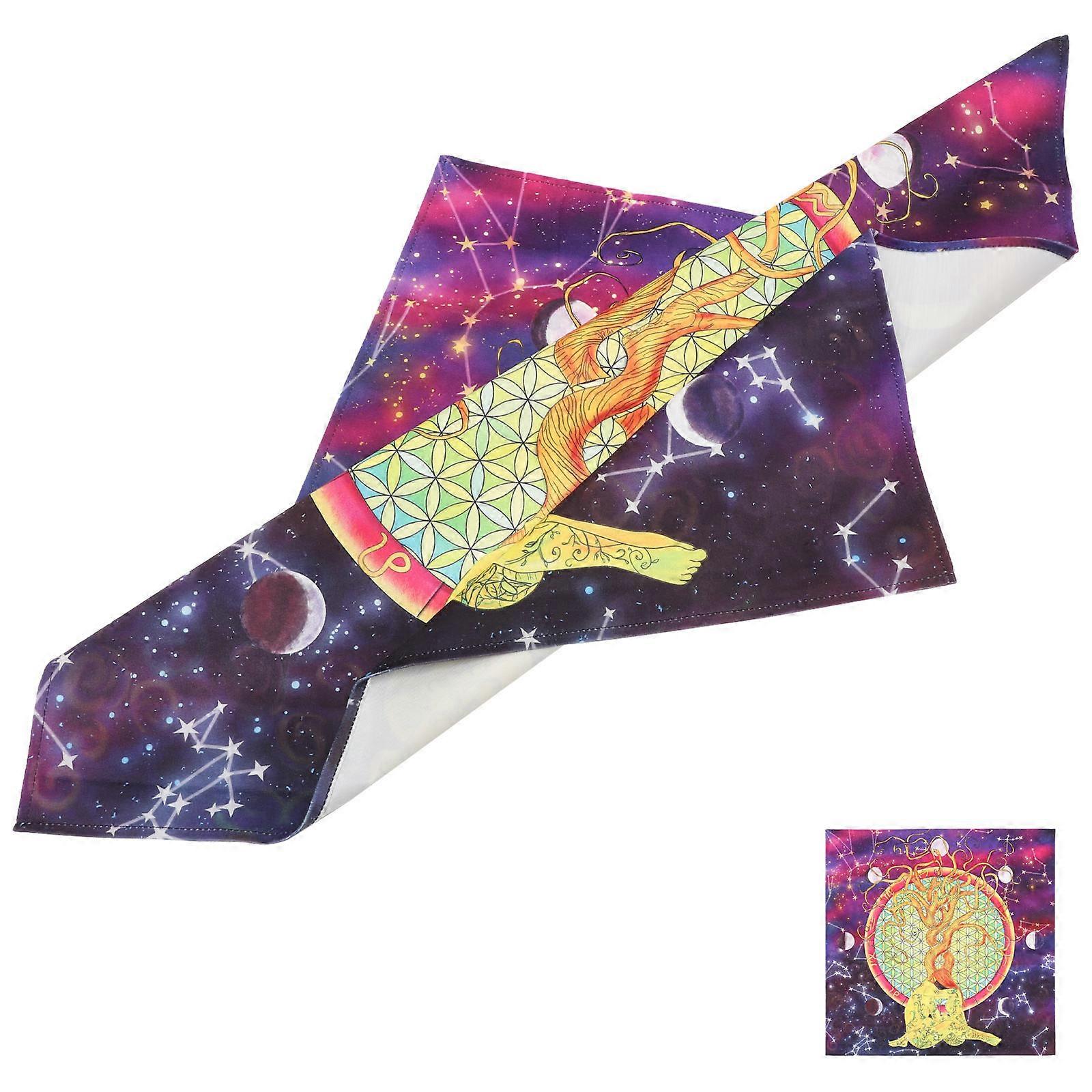 Celestial Deck Cloth Altar Table Cover for Decor Multi Color Polyester
