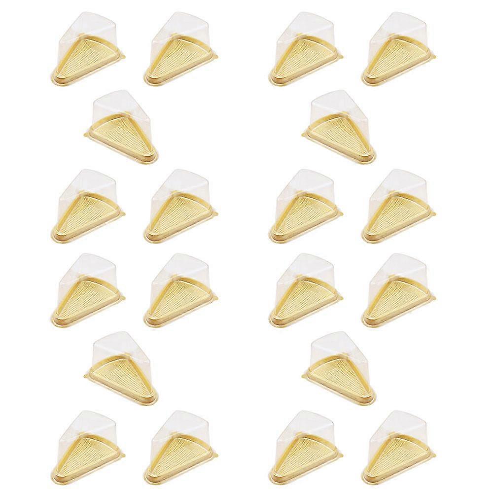 Transparent Plastic Mousse Box for Storage Use with 50Pcs Triangle Set