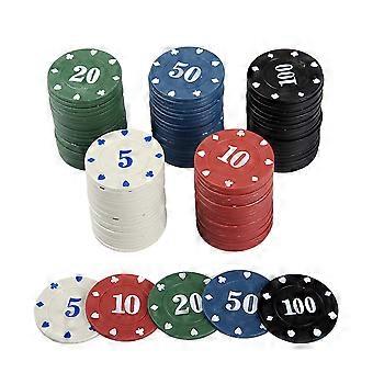 Spielmünzen, Plastik-Spielchips, 100 Stück, verschiedene Farben, Spielzeugset