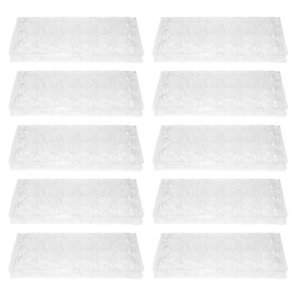 40Pcs Transparent Quail Eggs Packaging Boxes Thicken Egg Storage Boxes