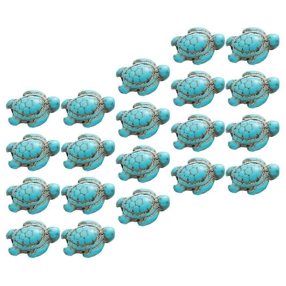 Tortoise Loose Beads Turquoise for Beaded Bracelet Making 1Set