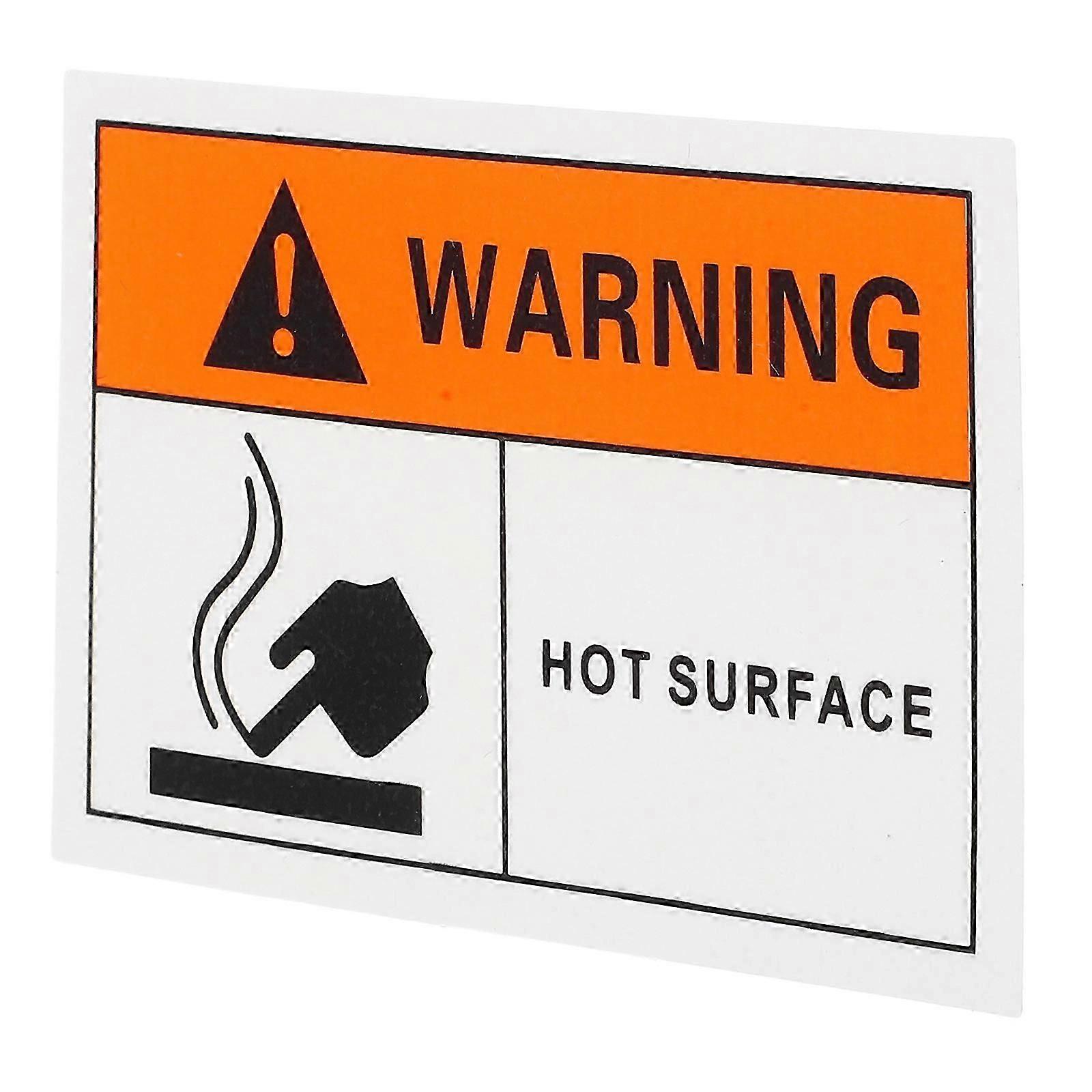 Hot Surface Caution Sign Safety Labels for Warning Plastic Warning Stickers