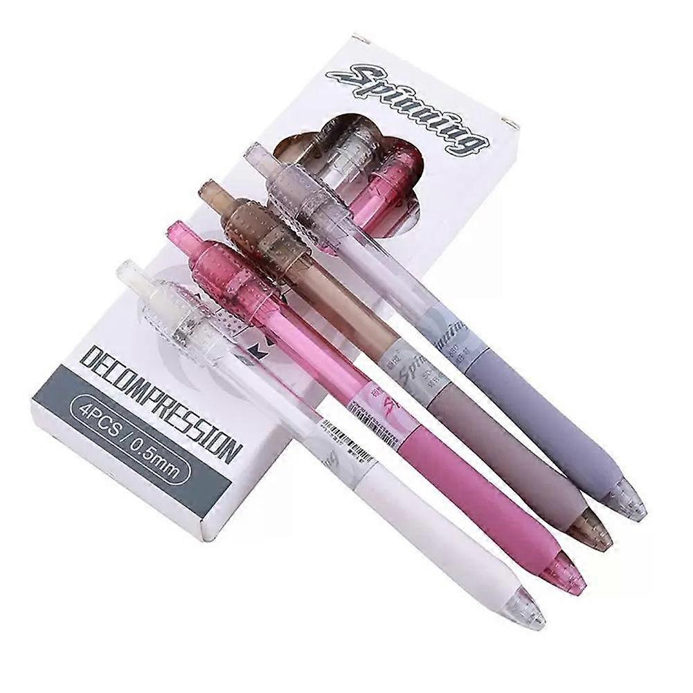 Decompression Pens 0.5mm Smooth Writing Rotating Fidget Pen
