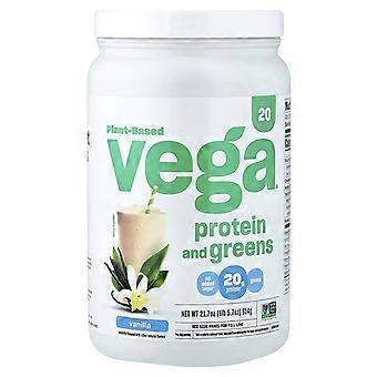 Vega, Plant-Based Protein and Greens, Vanilla, 1 lb 5.7 oz (614 g)