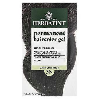 Herbatint, Permanent Haircolor Gel, 3N Dark Chestnut, 5.75 fl oz (170 ml)