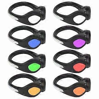 8 Pack LED Shoe Clip Lights for Running, Jogging, Biking - Waterproof Safety Lights for Nighttime Visibility