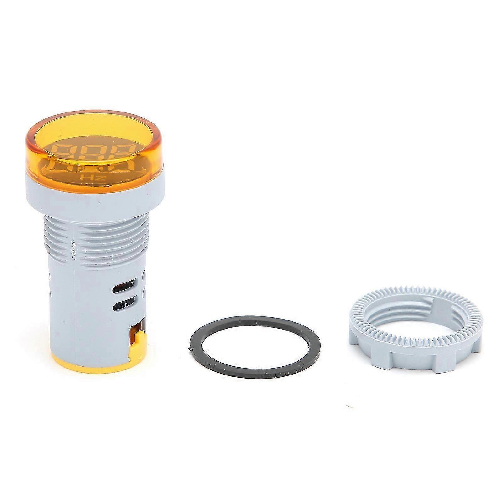 AD16?22DHZ Frequency Meter 20~75Hz Frequency Indicator Light Panel Meter MonitorYellow