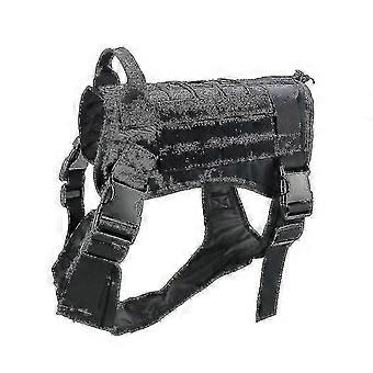 Dog Tactical Harness Adjustable Nylon Handle Training Harness Pet Working Vest