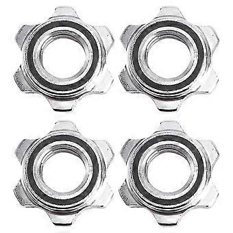 4pcs Anti-Slip Spin-Lock Collar Screw Casting Iron Hex Security Nut Buckle