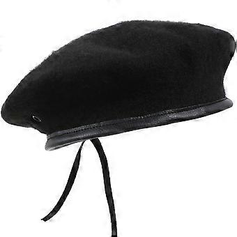 Unisex Men's Wear Women's Adjustable Spring Autumn Pure Wool Beret Hat Sun Hat Driving Adult (Black)