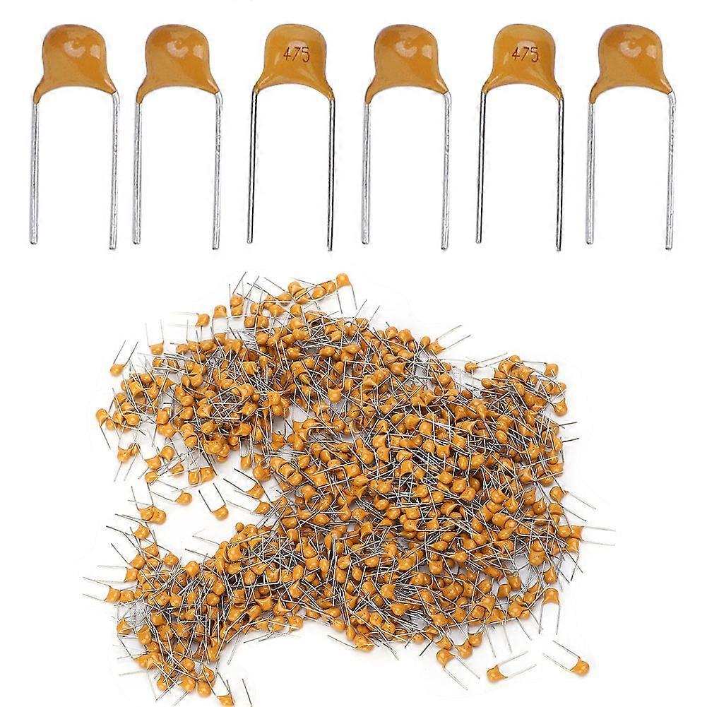 1000Pcs Ceramic Capacitor InLine Monolithic 4.7UF Pin Pitch 5.08MM DC50V Deviation 10%