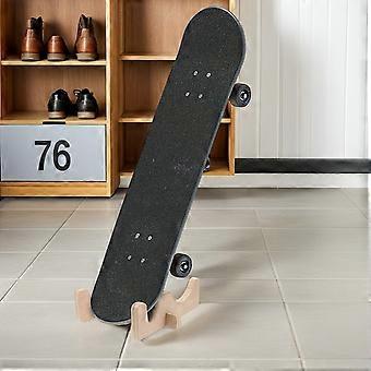1 juego de soporte independiente para monopatín - Estante de madera para guardar tablas de snowboard - Soporte de exhibición para tablas de snowboard y surf en casa o en el garaje.