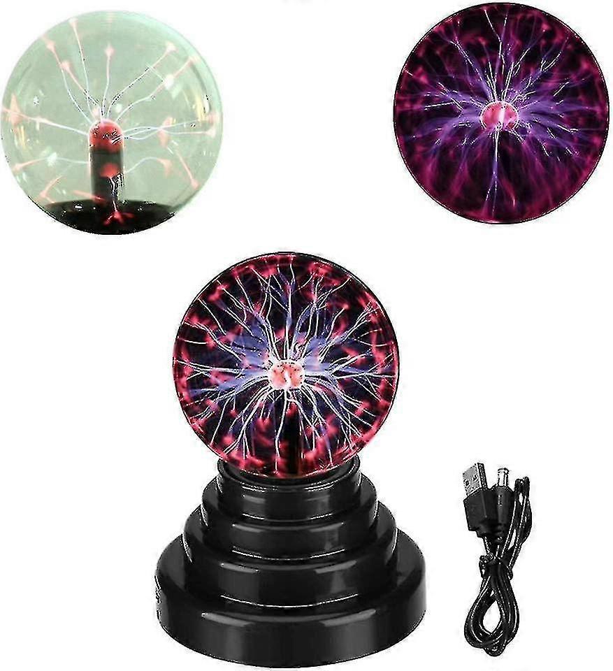 Magic Static Plasma Ball Lava Globe Night Light Lamp Touch Sensitive