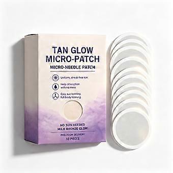 Sunless Tanning Patches 10Pcs, Breathable Body Glow Micro-Patch for Streak-Free Bronze Look, Summer Beach Vacation Skin Care Set