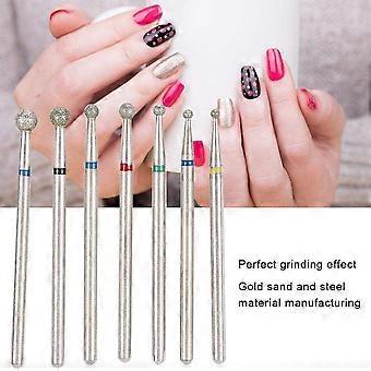 WQBLQH Multifunctionele nagelkunst manicureboorbits, elektrische manicure slijpkop voor acryl- en gelnagels, nagelriemmanicure voor acryl- en gelnagels C