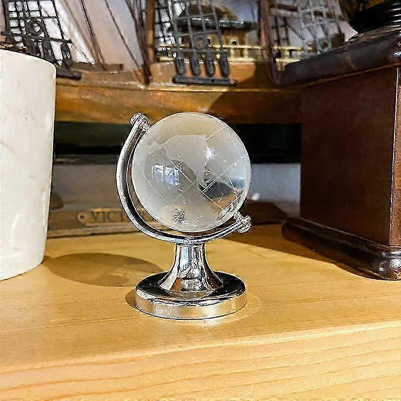 Round Earth Globe Mini Artificial Crystal Ball Practical Delicate compatible with Office
