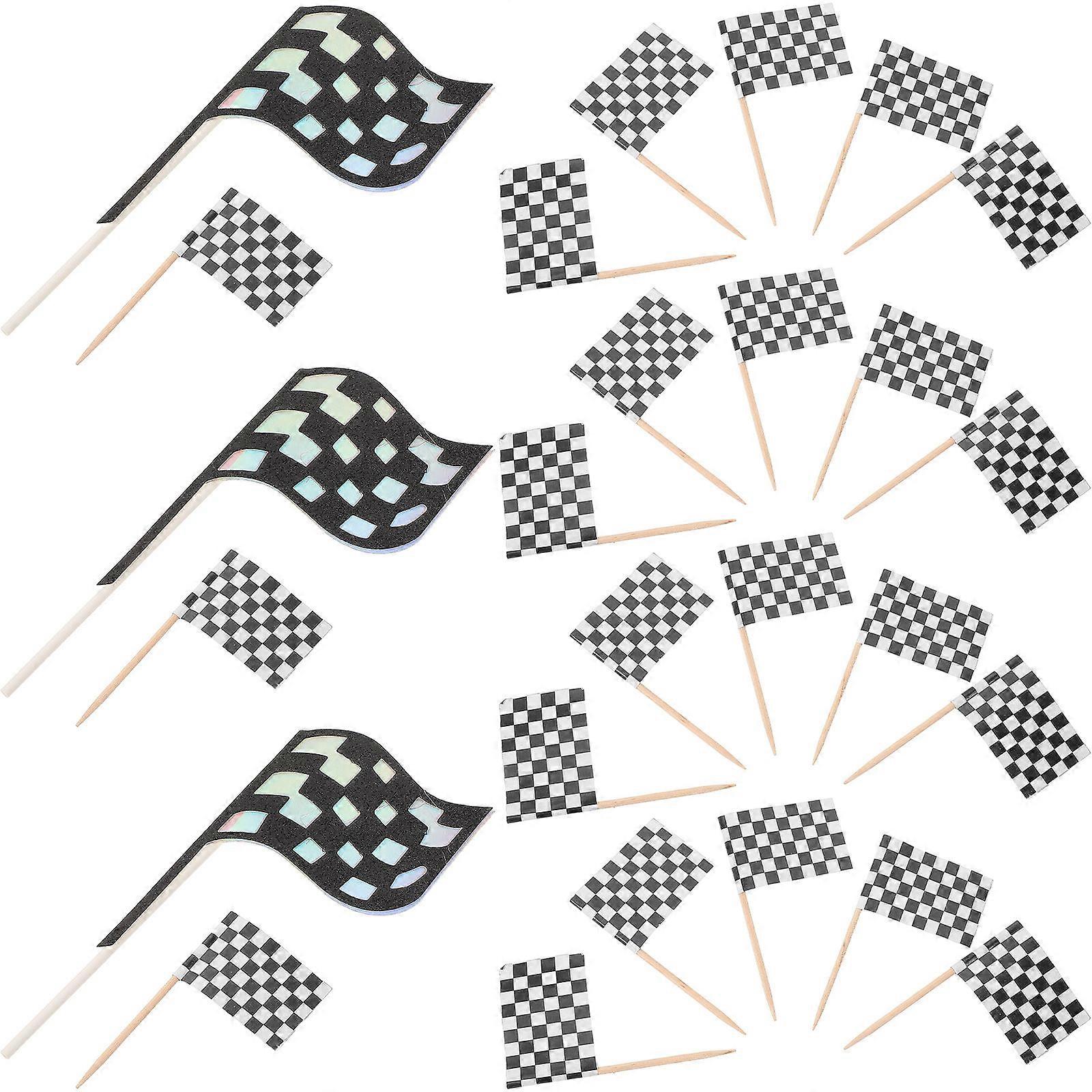 27pcs Cake Dessert Inserted Flag Cake Decoration Cupcake Picks