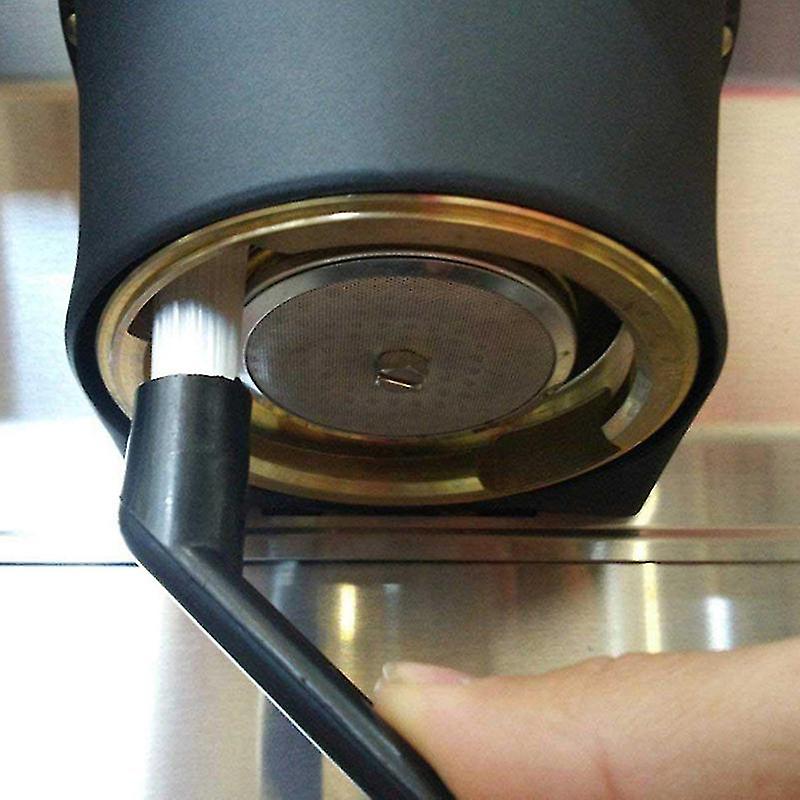 Cleaning Brush Coffee Machine Elbow With Spoon Long Handle Brush Edible Plastic High Elastic Bristles Durable And Easy Removal