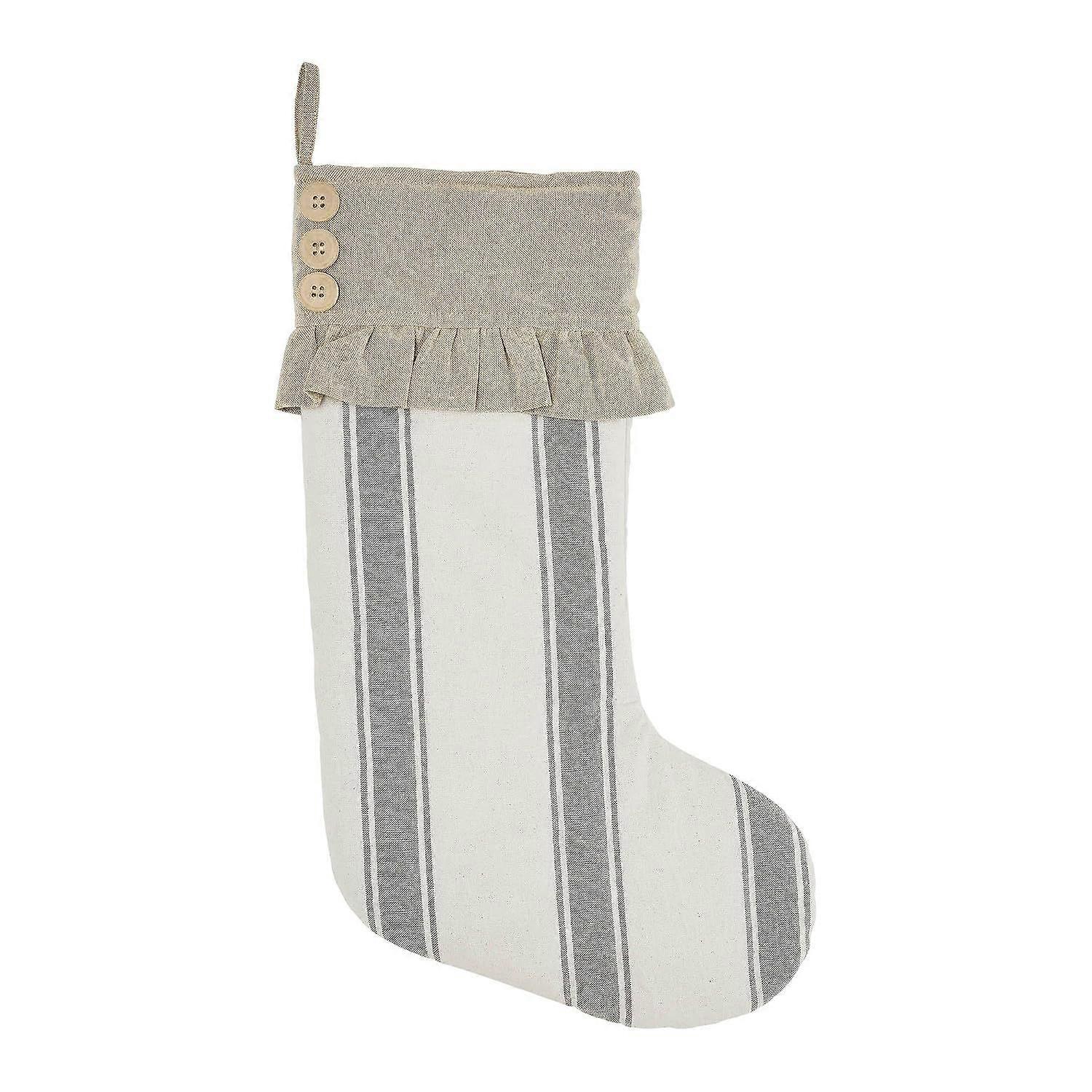 EternaNest Stripe Ruffled Stocking 12x20