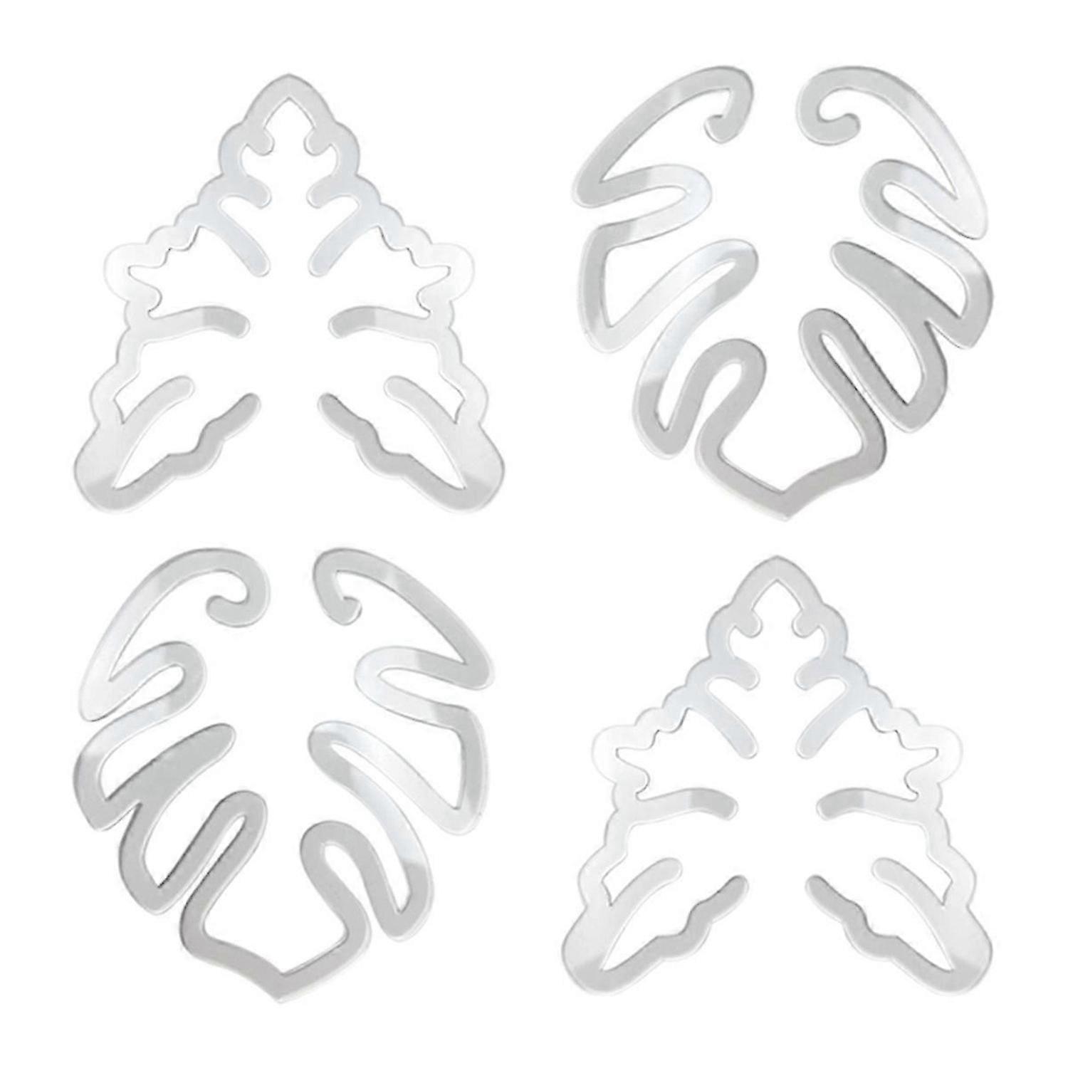 4Pcs Plant Stem Plastic Support,Reusable Plant Retaining Support,A+B