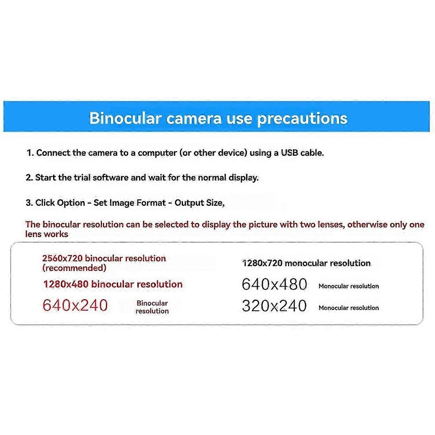 100 Degree Camera Module OV9732 1MP 2.1mm Dual Camera Module