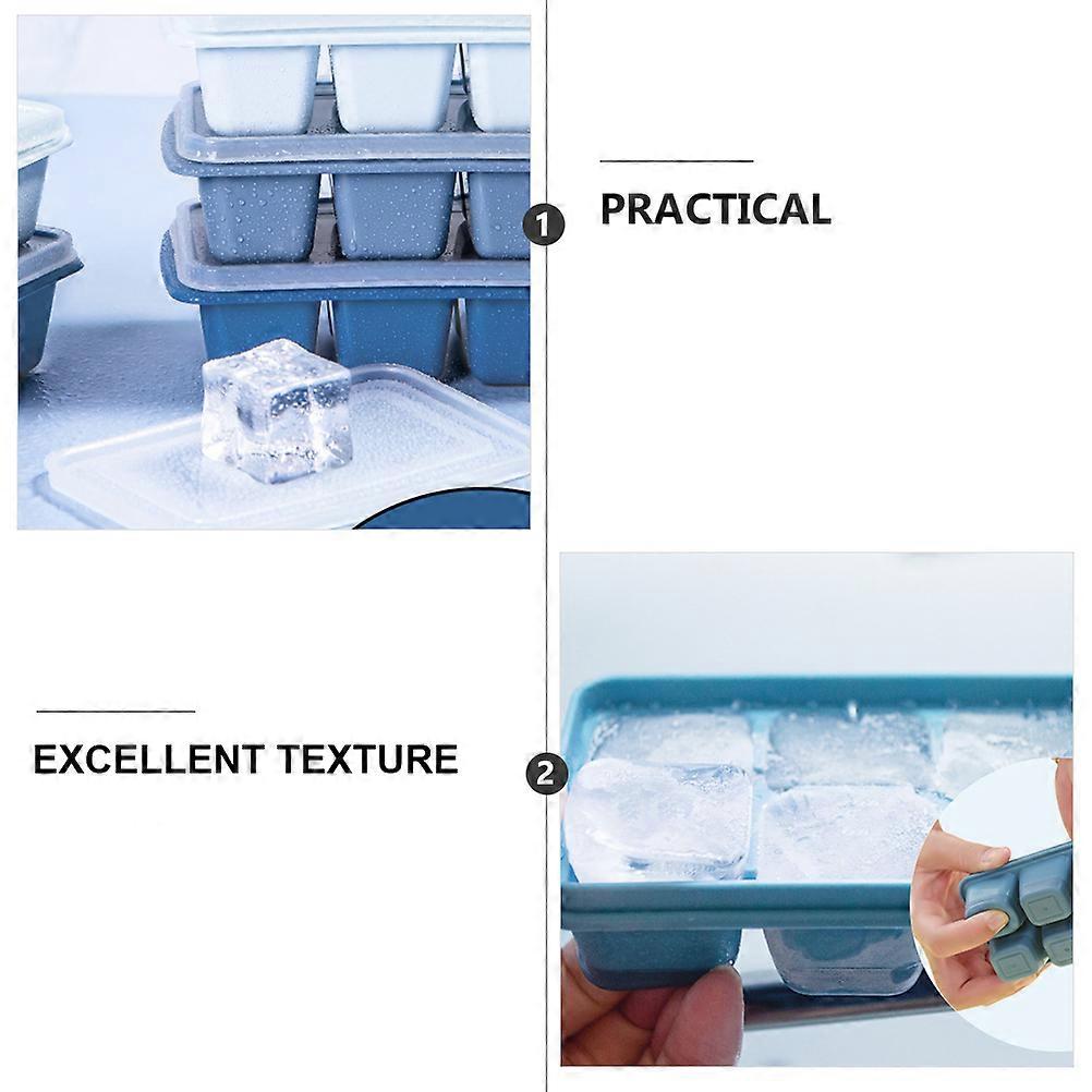 Ice Cube Tray Plastic Ice Mold for Drinks 4Pcs Set