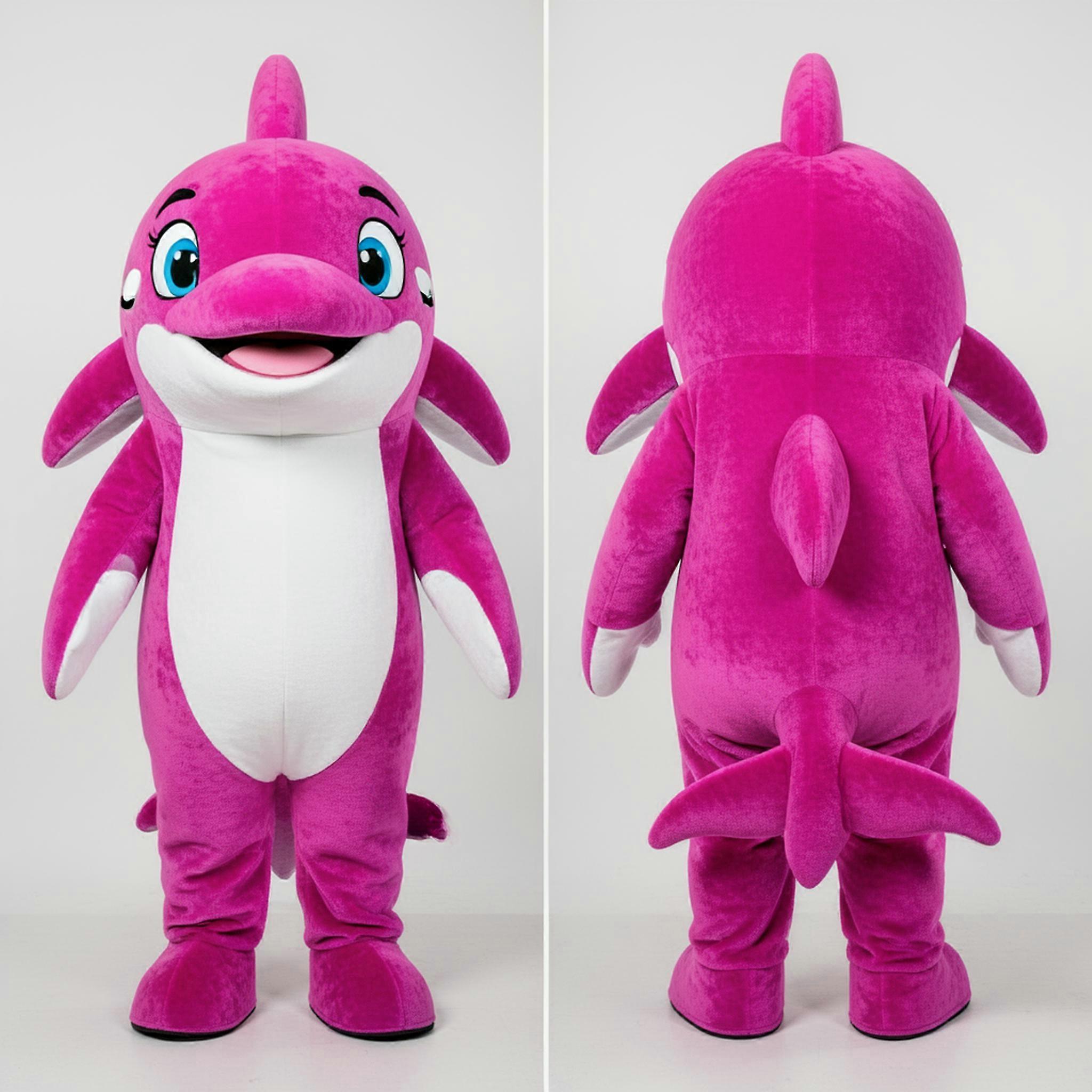 MASTICOT Magenta Playful Killer Whale Mascot