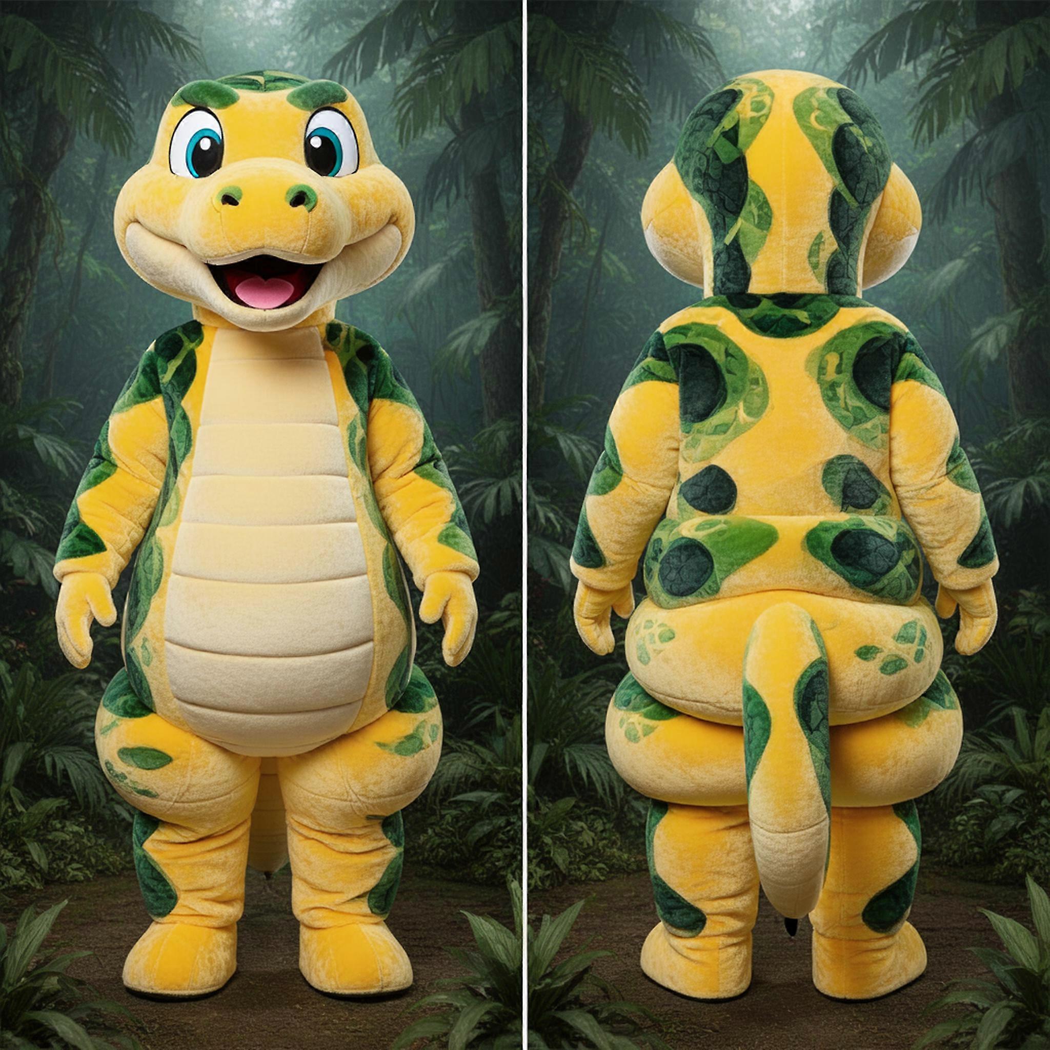 MASTICOT Vibrant Yellow Rounded Anaconda Mascot