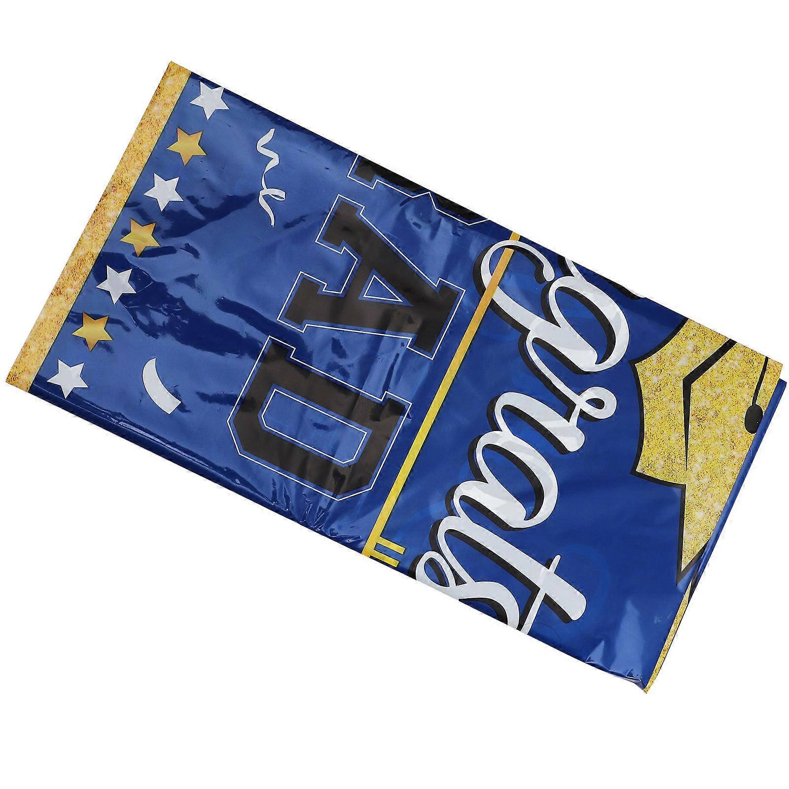 Graduation Table Decor Rectangle Table Cover for Dinner Use Blue
