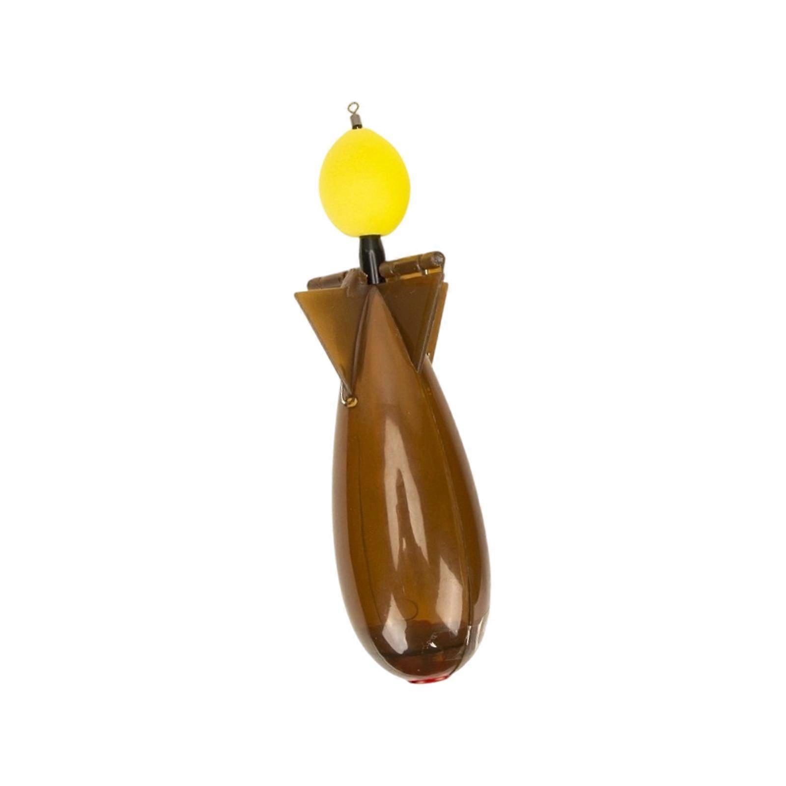 Float Top Water Casting Tool, ABS Angling Accessory for Repeated Placement,Large Small Float Lures Baits Holder  Transparent brown small