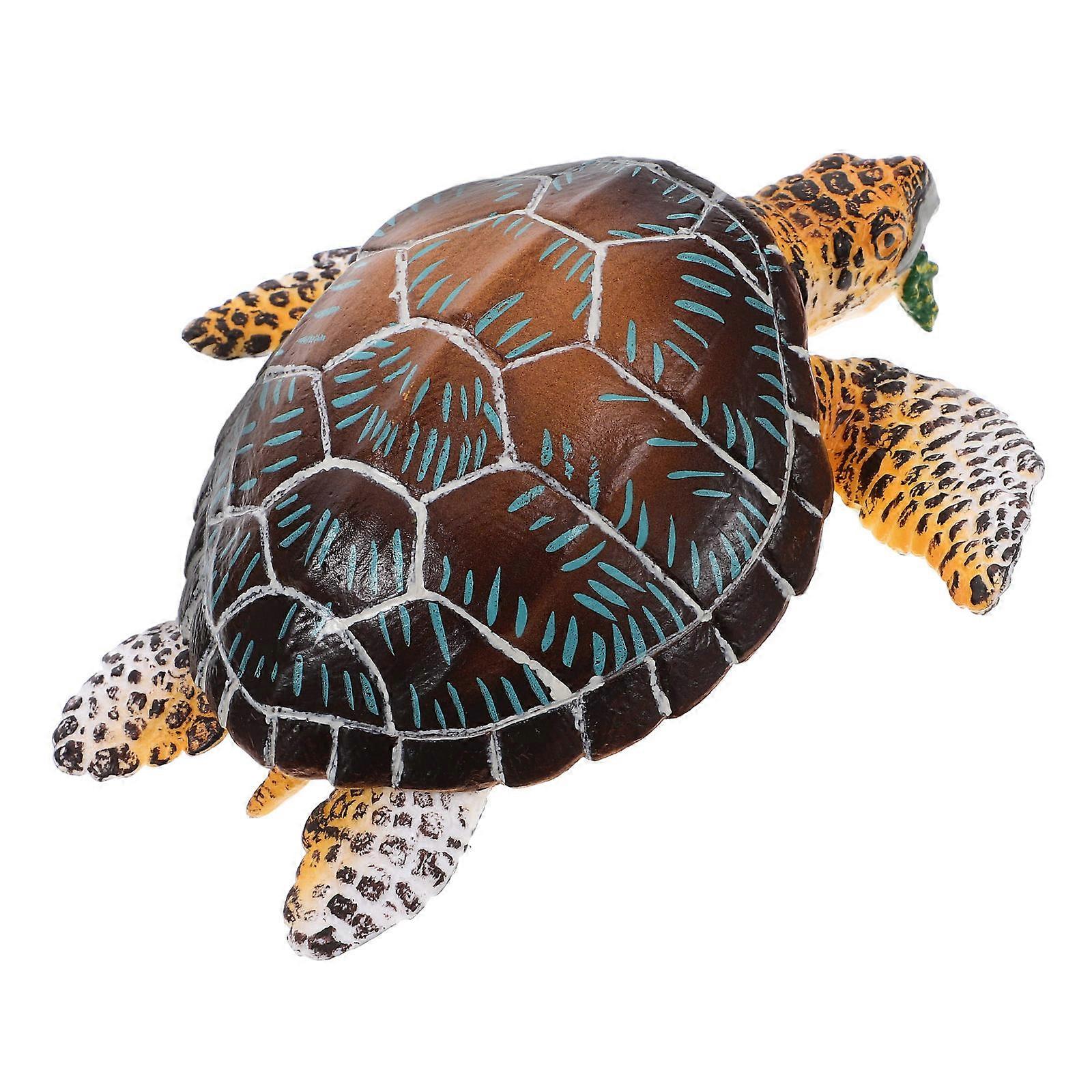Simulation Turtle Model Lifelike Turtle Sculpture for Decoration Plastic