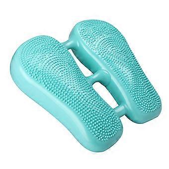 Mini Multifunctionele Opblaasbare Stepper PVC Massage Dot Oefening Kussen Board voor Home Gym Green