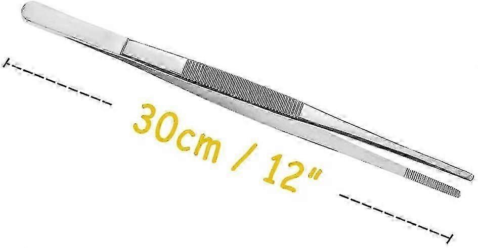 Pinças de aço inoxidável de 12 polegadas extra-longas Tongs 2 Pcs