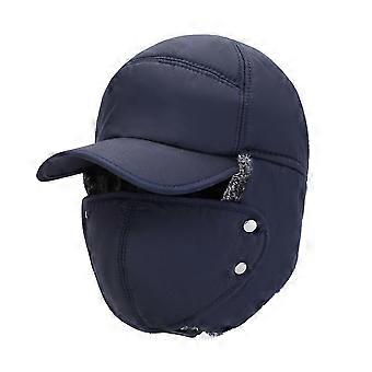 Gorro de invierno para hombre con orejeras, resistente al viento y cómodo, cálido y grueso, ideal para esquiar al aire libre. Nuevo.C5