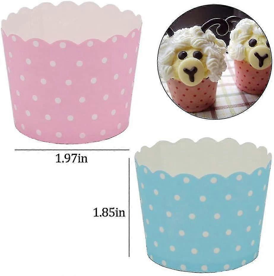 100 Stück Papp-Cupcake-Kisten