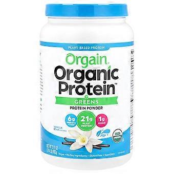 Orgain Organic Protein™ + Greens Proteinpulver, pflanzlich, Vanilleschote, 882 g (1,94 lb)