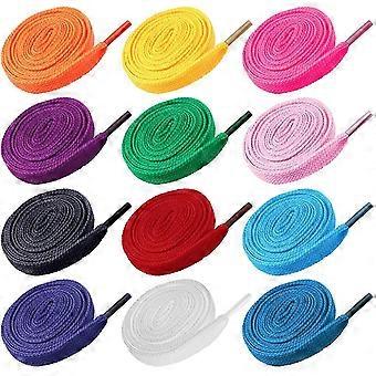Pakkaus 12 paria Unisex korvaa litteä kengännauhat urheilukengille