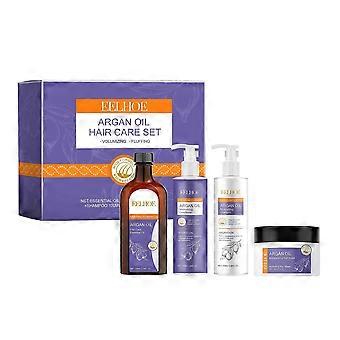 Moisturizing & Smoothing Argan Oil Hair Care Set with Shampoo, Conditioner, Hair Mask & Nourishing Oil