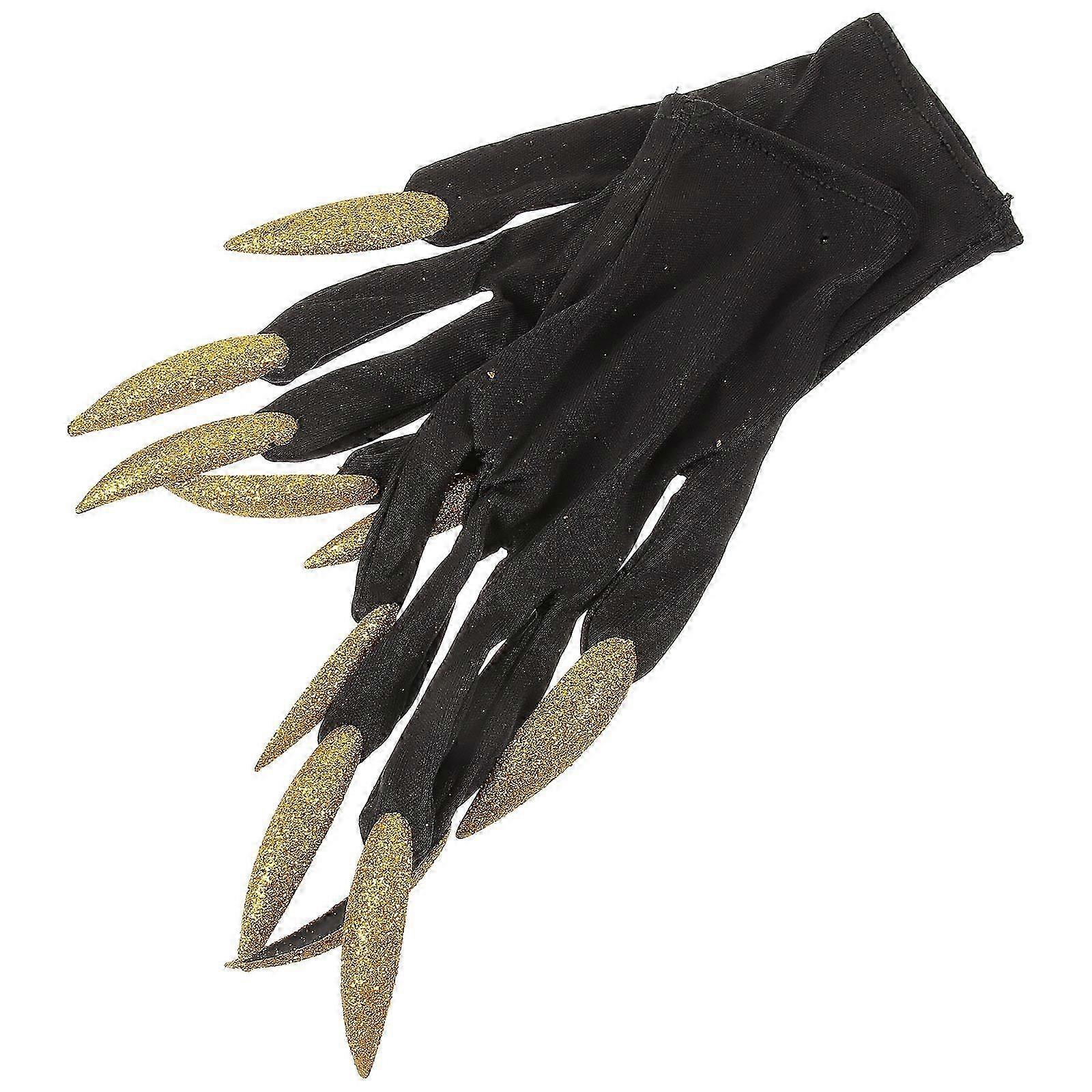 2Pairs Halloween Performance Claw Gloves for Ghost Cosplay