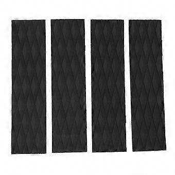 Anti-Slip Pads Set of 4 Black Compatible with Surfboards, Skimboards, and Kayaks