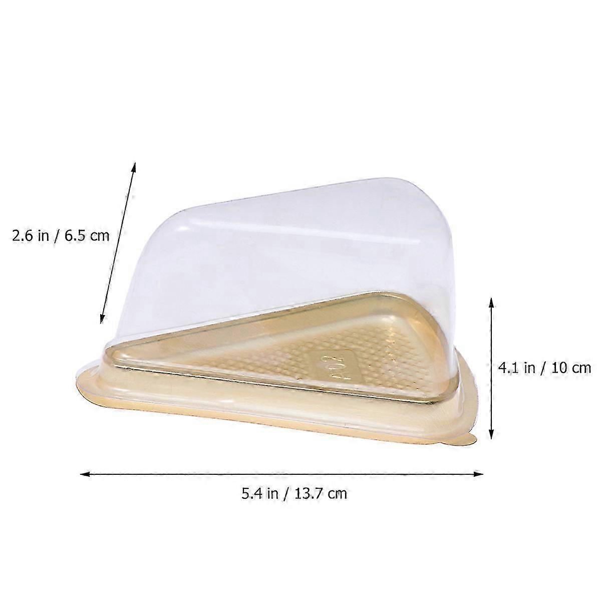 Golden Cake Storage 50Pcs Triangle Gift Pack for Cakes
