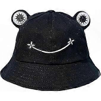 Foldable Bucket Hat for Women and Men Outdoor Sun Protection for Camping Hiking Fishing Summer Accessory Black
