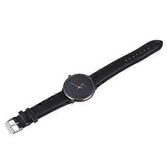 Fashion Quartz Watch Men's Stylish Simple Strap Wristwatch 3Pcs Set