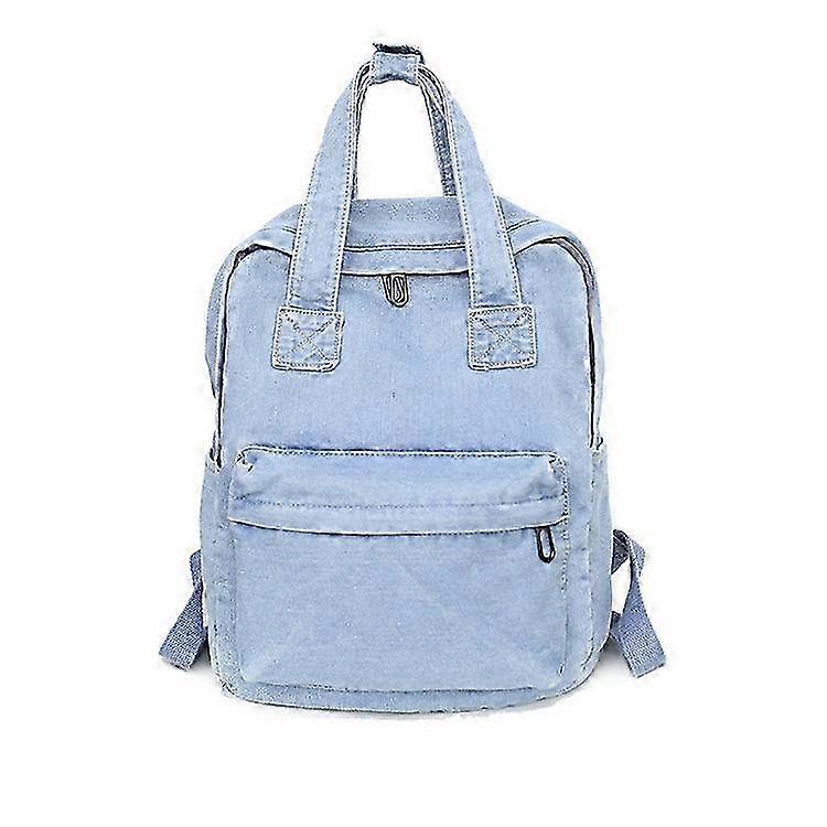 Large Denim Teen Backpack