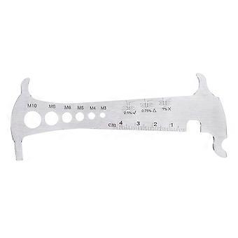 Ketting slijtage indicator Checker Gauge Meetliniaal Gereedschap Mountainbiken Reparatie PartYMQX)