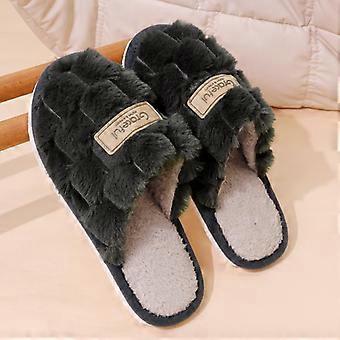 Nieuwe pantoffels voor thuis, dikke, warme en antislip katoenen pantoffels voor thuisgebruik